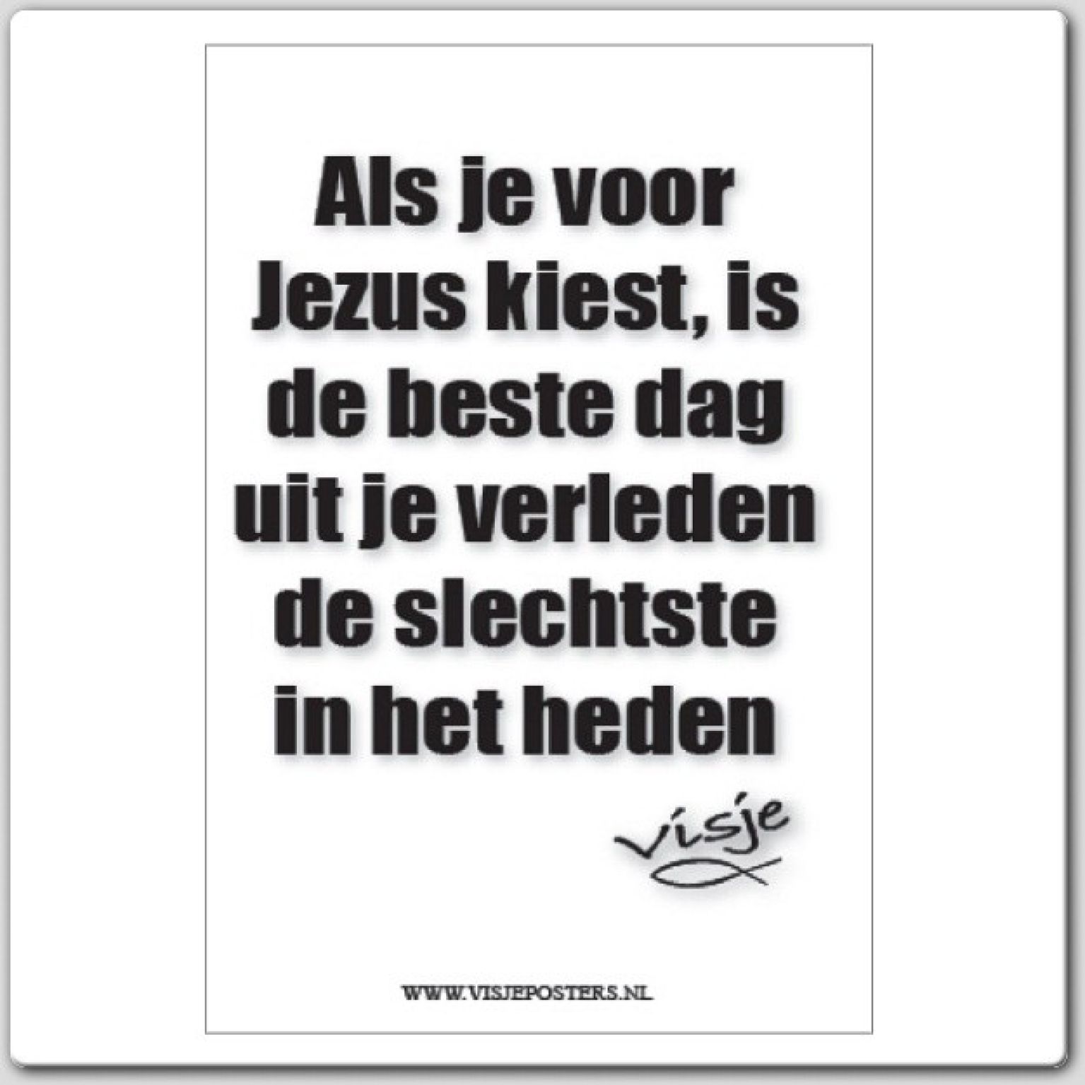 Kaart visje als je voor Jezus kiest - 44096 -  Visje kaarten bij MajesticAlly