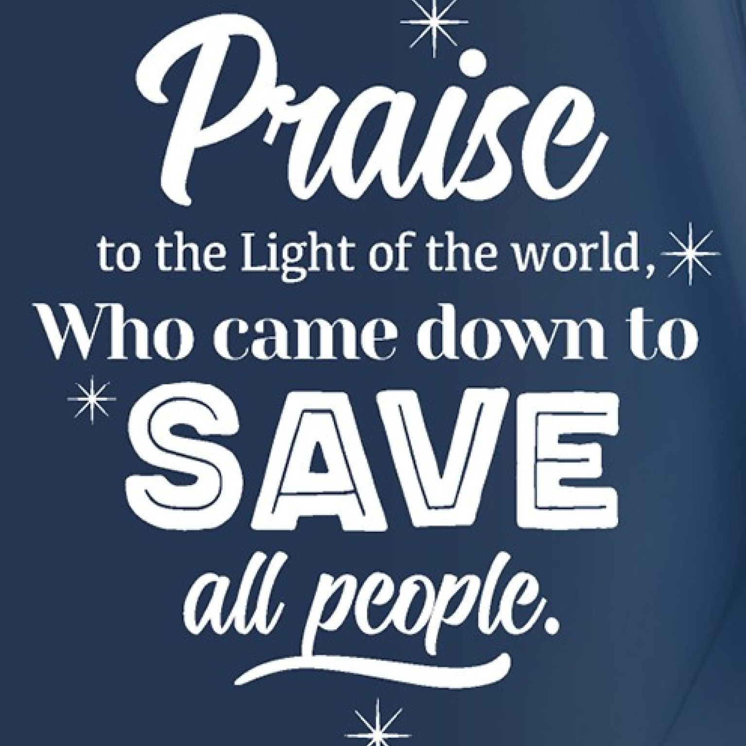 Kerstkaart 'Praise' - MA26227 -  Christelijke kerstkaarten bij MajesticAlly