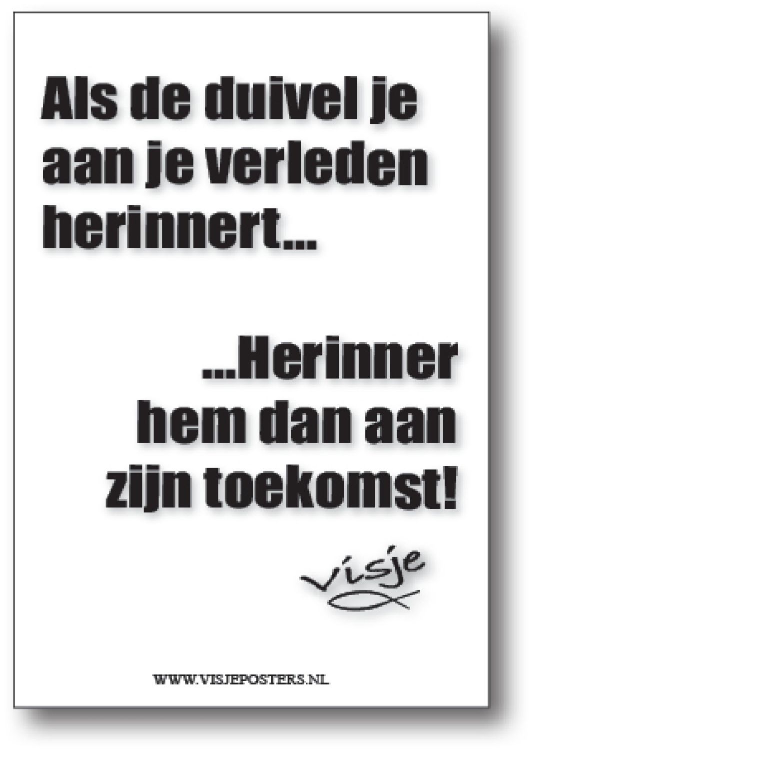 minikaart Visje 'Als de duivel je aan je verleden herinnert'