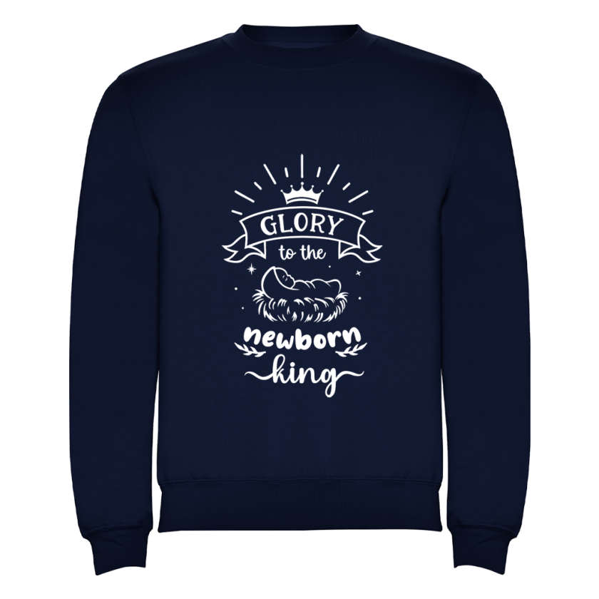 Glory to the newborn King Blauwe trui 03b6305f