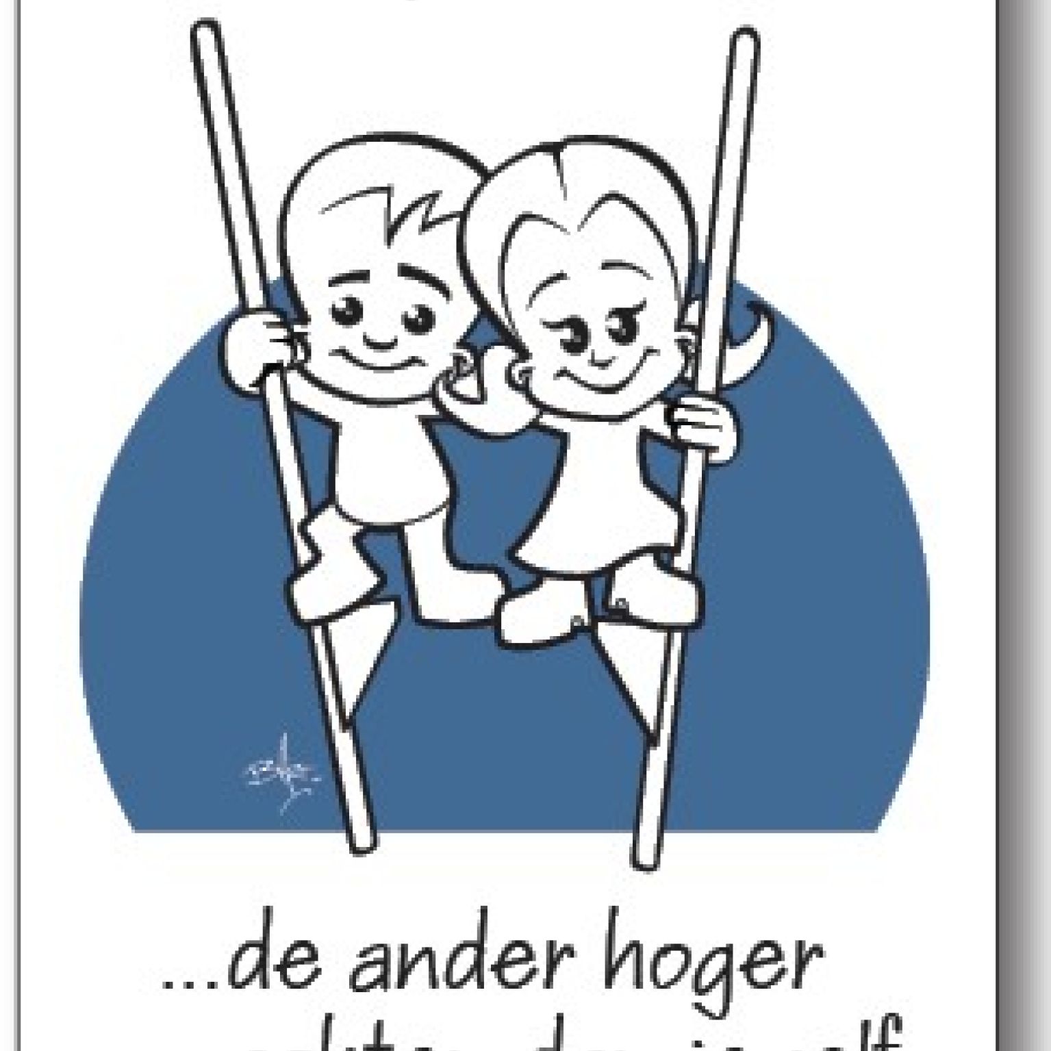 10x kaart 'Geloven is de ander hoger achten' - 44532 -  Geloven is bij MajesticAlly