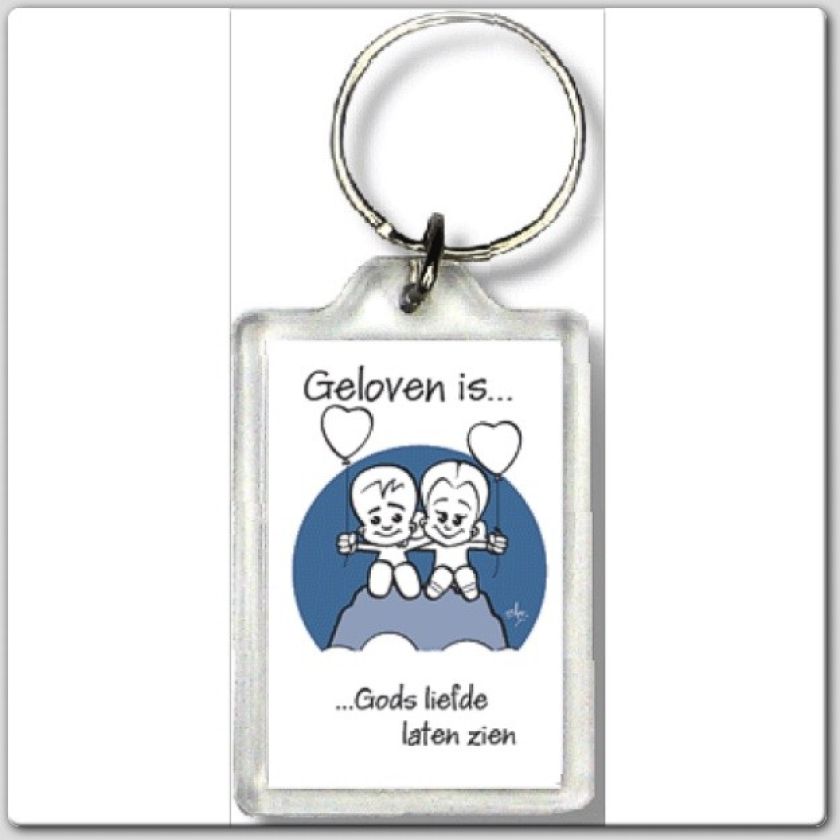 Sleutelhanger 'Geloven is Gods liefde...' - 47512 -  Geloven is... bij MajesticAlly