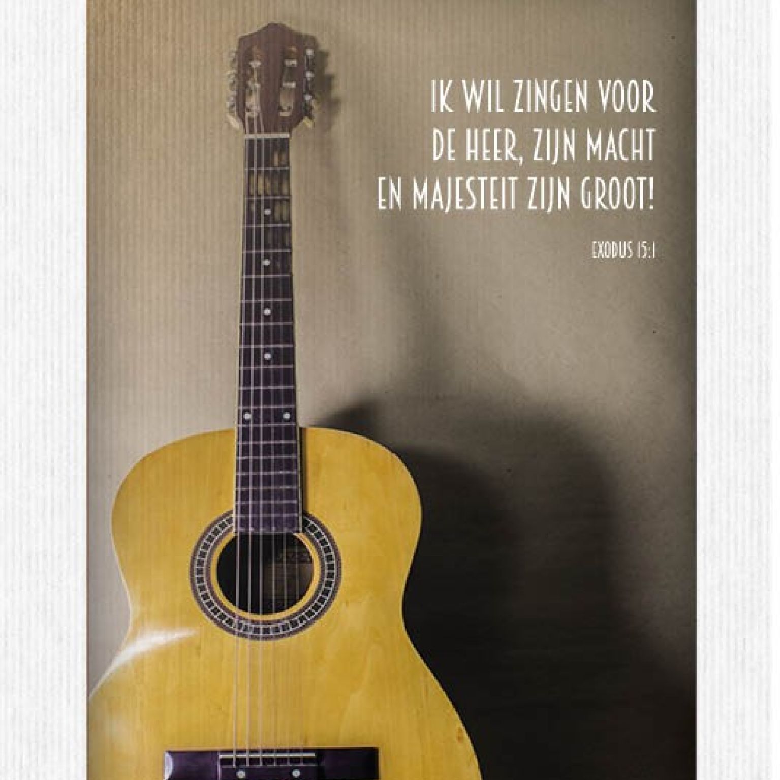 Kaart 'Ik wil zingen voor de Heer' - MA17032 -  Leef!  bij MajesticAlly