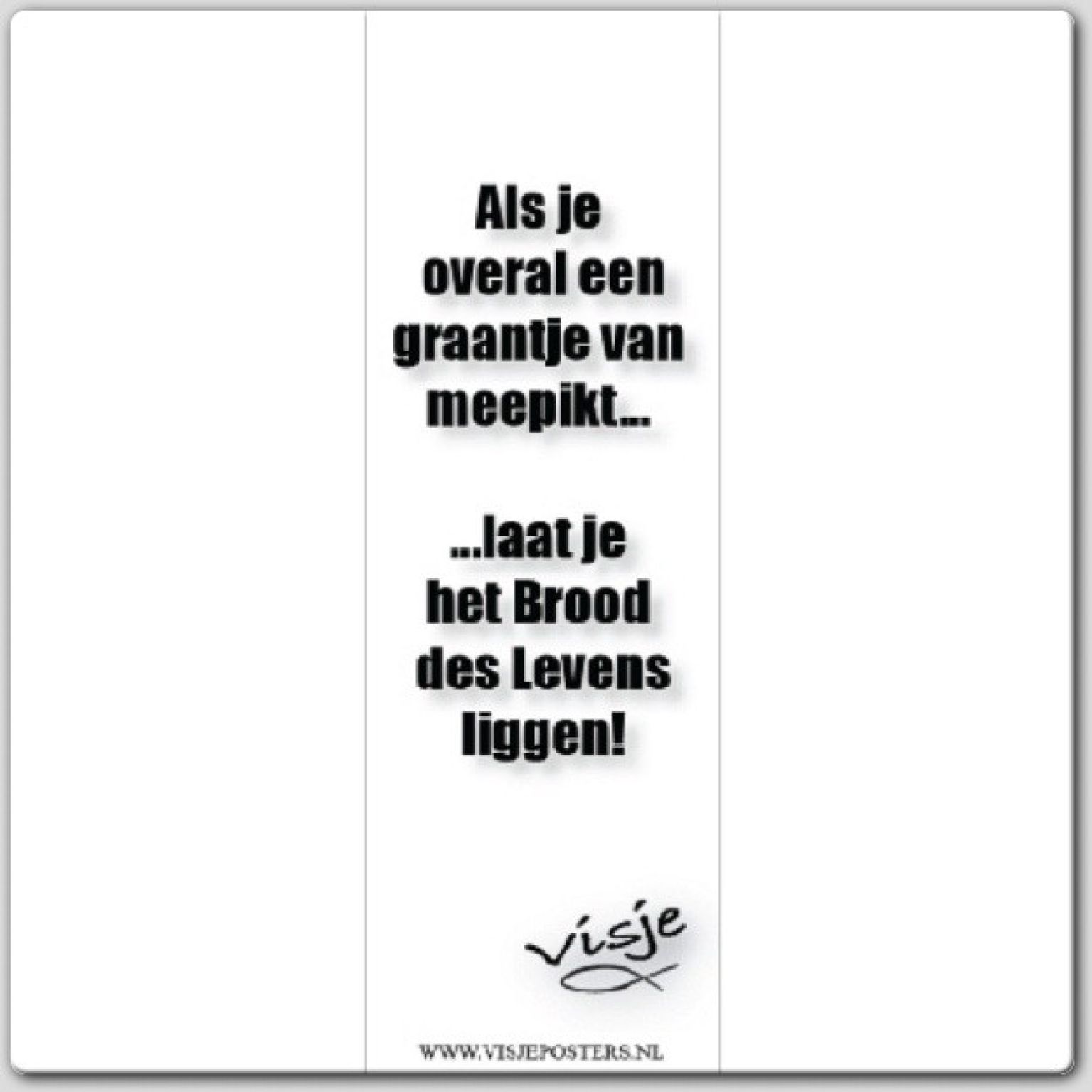 Boekenlegger visje als je overal een gra - 44878 -  Visje bij MajesticAlly