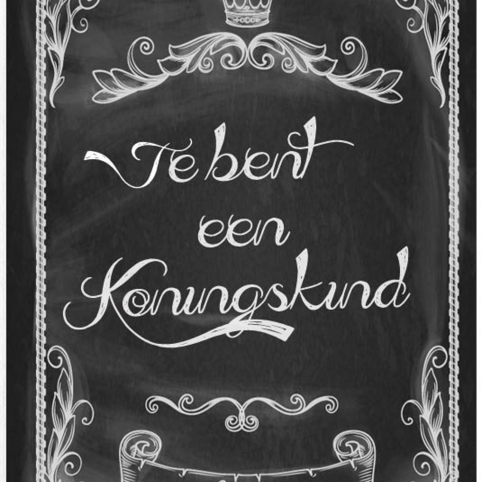 Kaart 'Je bent een Koningskind' - MA17023 -  Leef!  bij MajesticAlly