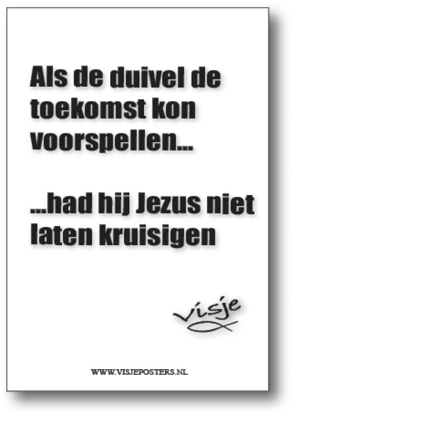 minikaart Visje 'Als de duivel de toekomst kon voorspellen'