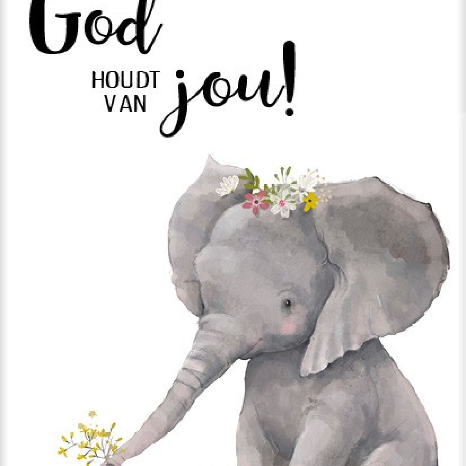 Poster 50x70 God houdt van jou - MA33212 -  Posters XL  bij MajesticAlly