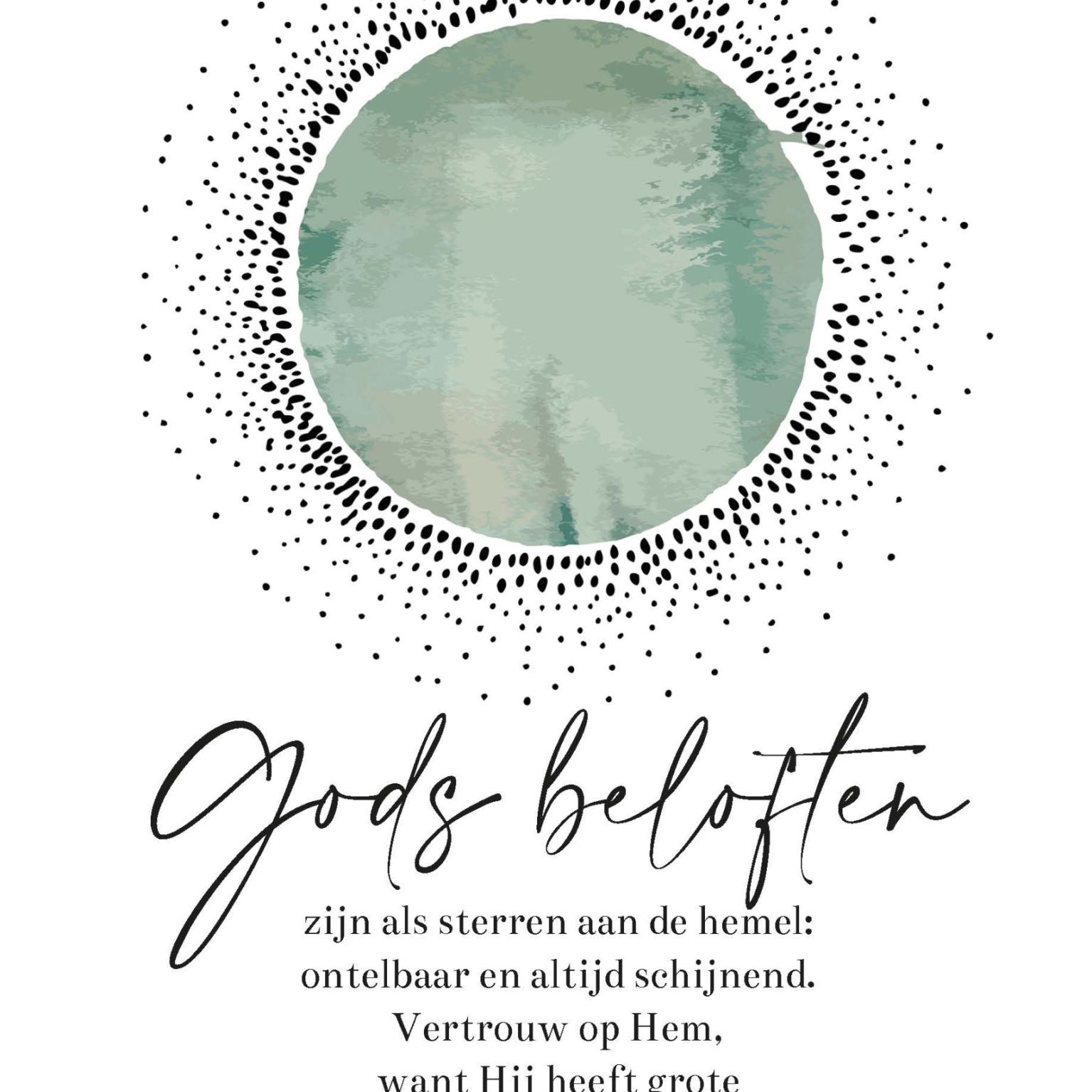 MA55020 - Wenskaart 'Gods beloften'