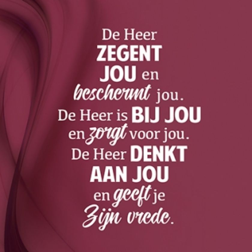 Kerstkaart 'De Heer zegent jou' - 454111 -  Kerst-Morgenster bij MajesticAlly