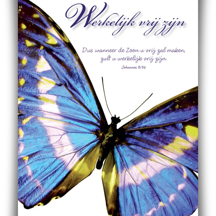 Poster A4 'Werkelijk vrij zijn' - 46821 -  Wanddeco/posters bij MajesticAlly