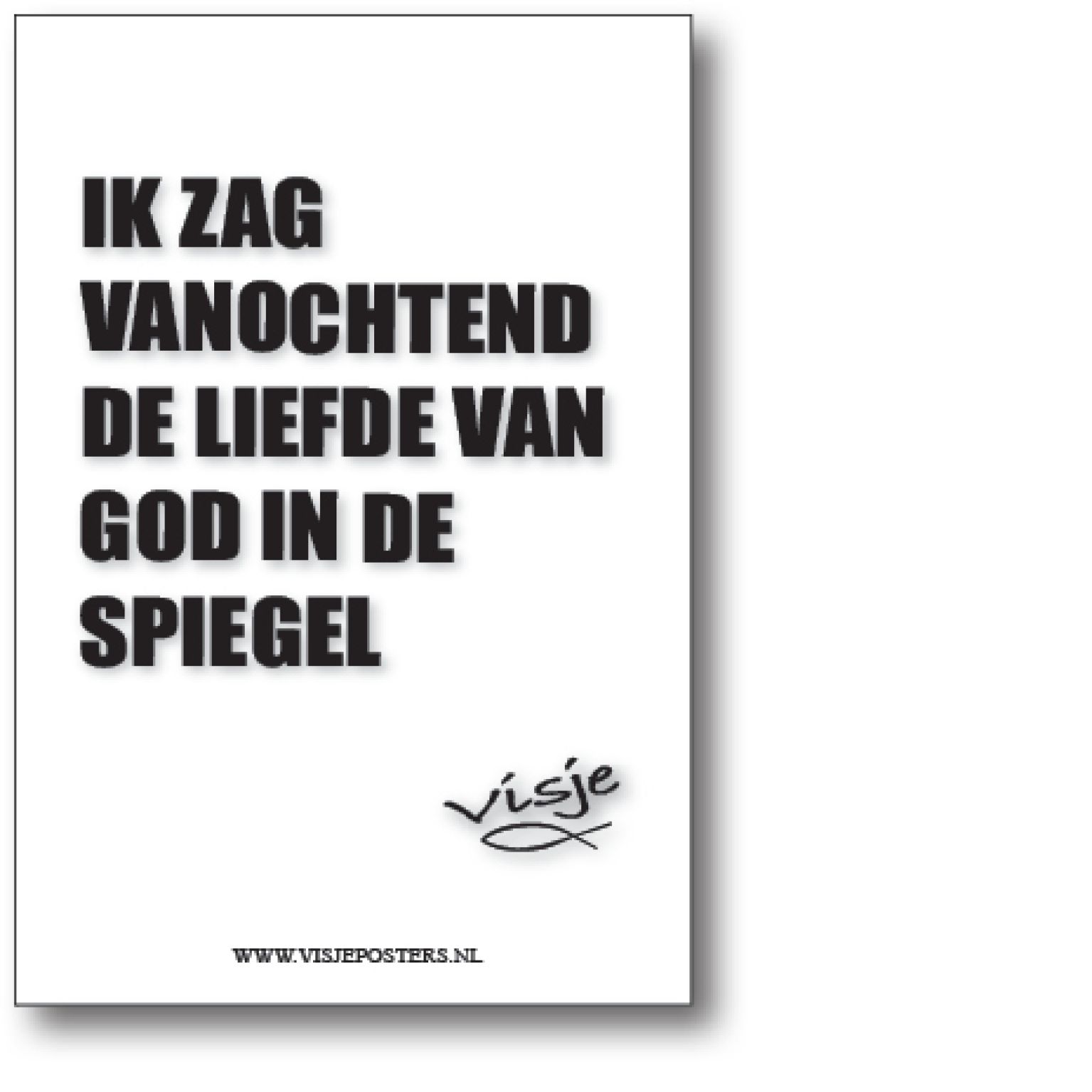 minikaart Visje 'Ik zag vanochtend'