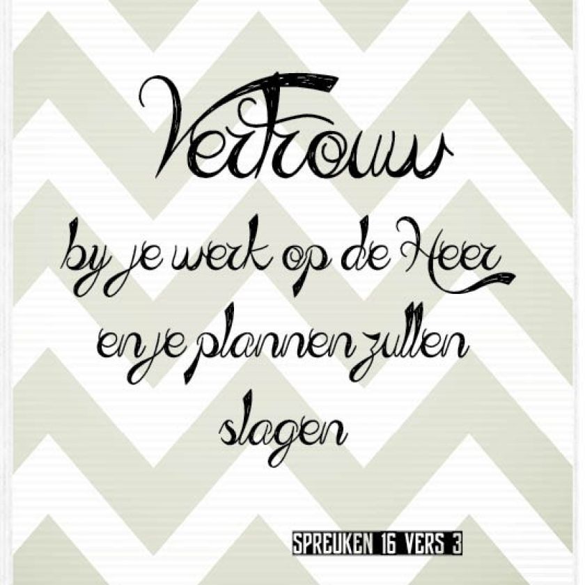 Kaart 'Vertrouw bij je werk op de Heer' - MA17022 -  Leef!  bij MajesticAlly