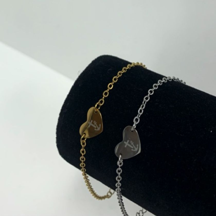 MA47201 - MA47202 - Armband hartje - geloof hoop liefde