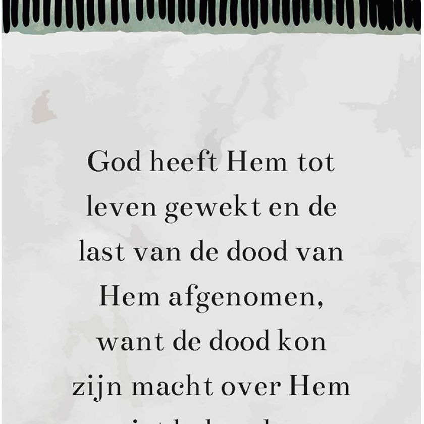 MA55216 Minikaartje 'Tot leven gewekt'