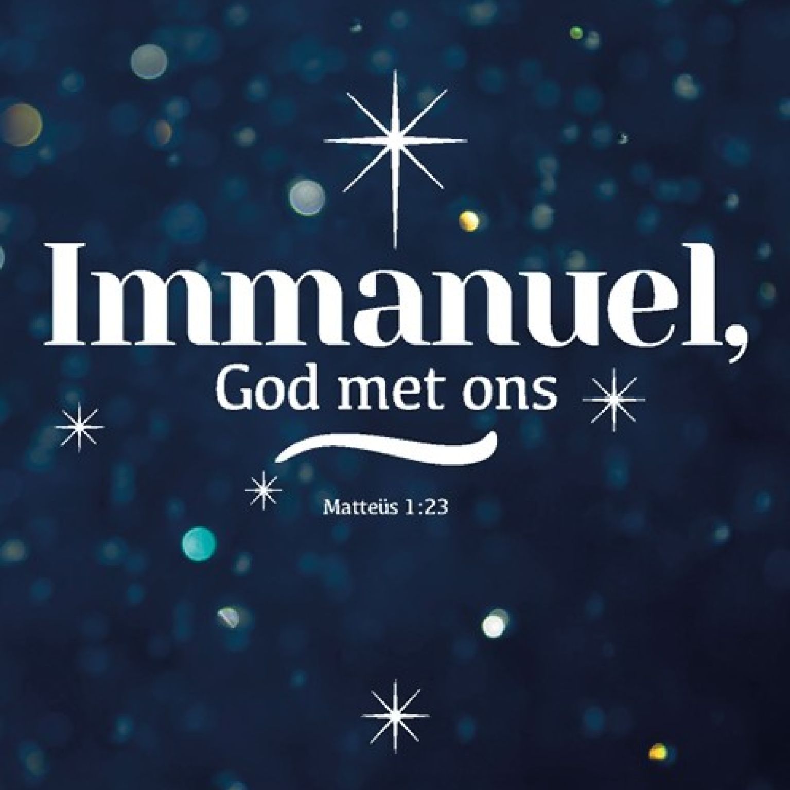 Kerstkaart ' Immanuel - kerkenraad' - MA26225 -  Christelijke kerstkaarten bij MajesticAlly