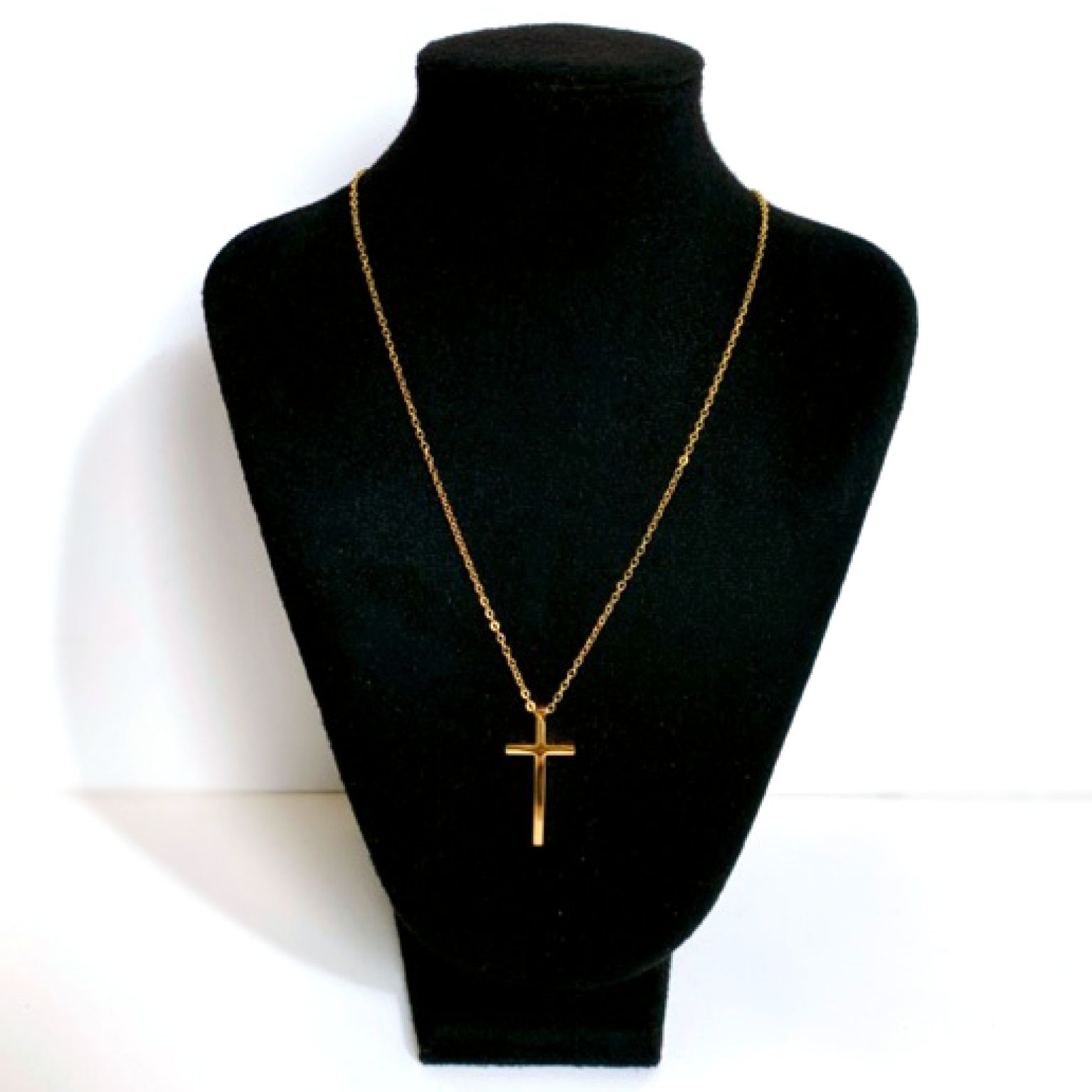 MA47015 - Ketting kruisje 3 cm - Goud