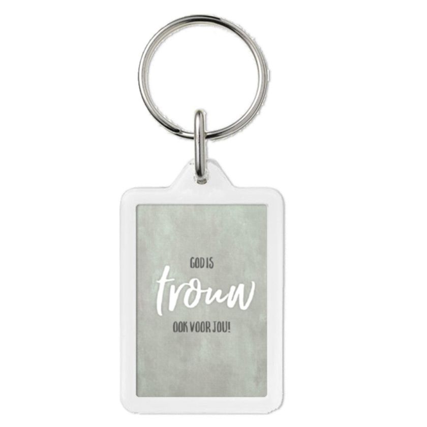 Sleutelhanger 'God is trouw, ook voor jou' - MA43210 -  Sleutelhangers bij MajesticAlly