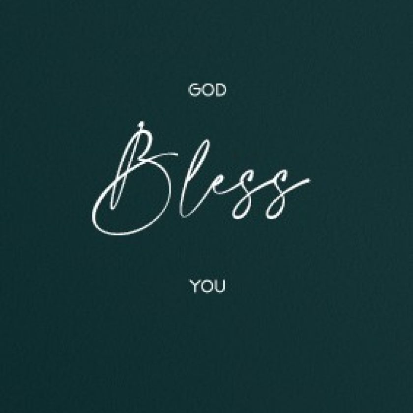 Kaart 'God bless you' - 552599 -  Puur 2020 bij MajesticAlly