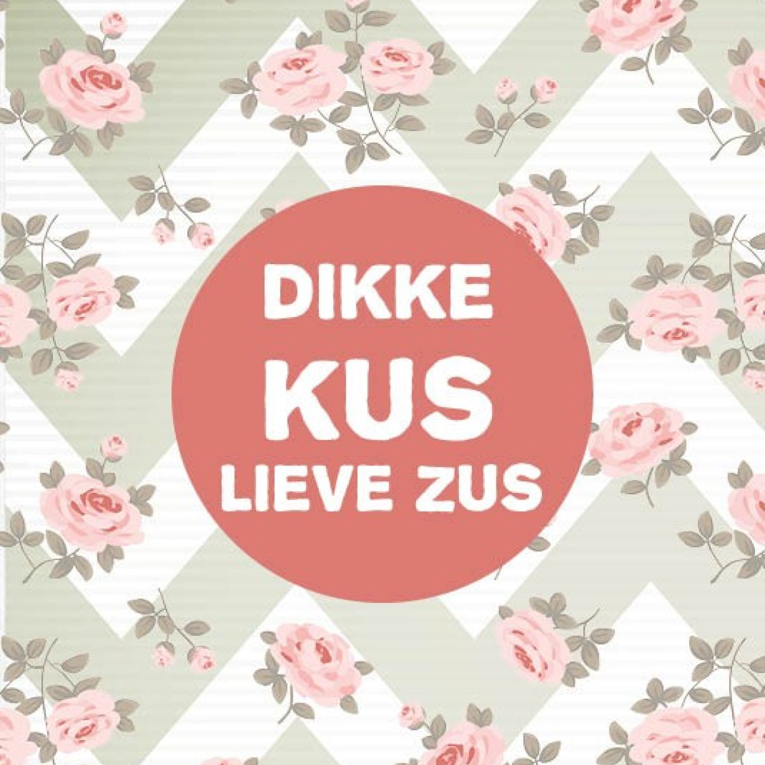 Kaart 'Dikke kus lieve zus' - MA17014 -  Leef!  bij MajesticAlly
