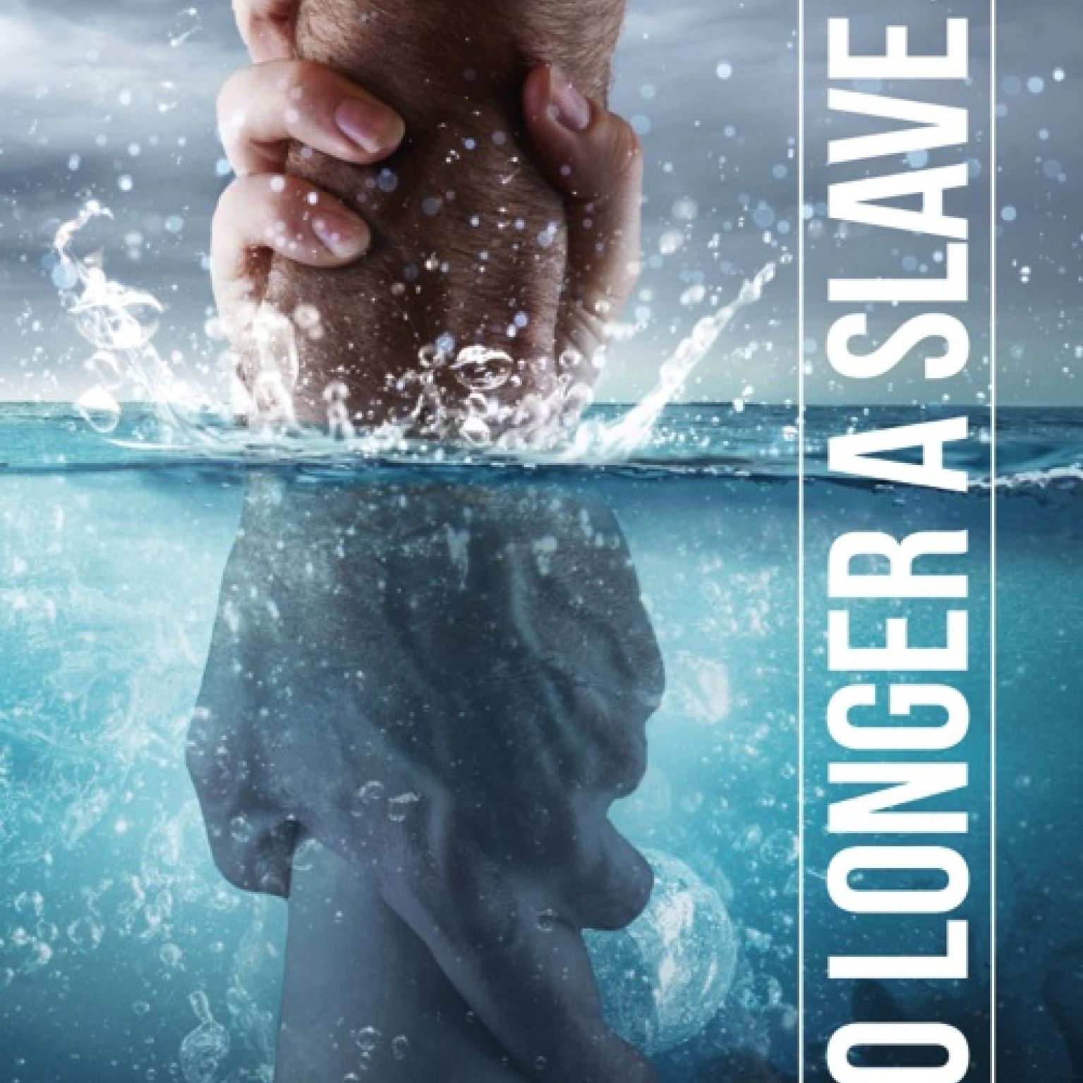 A4 poster met de tekst: 'No longer a slave'