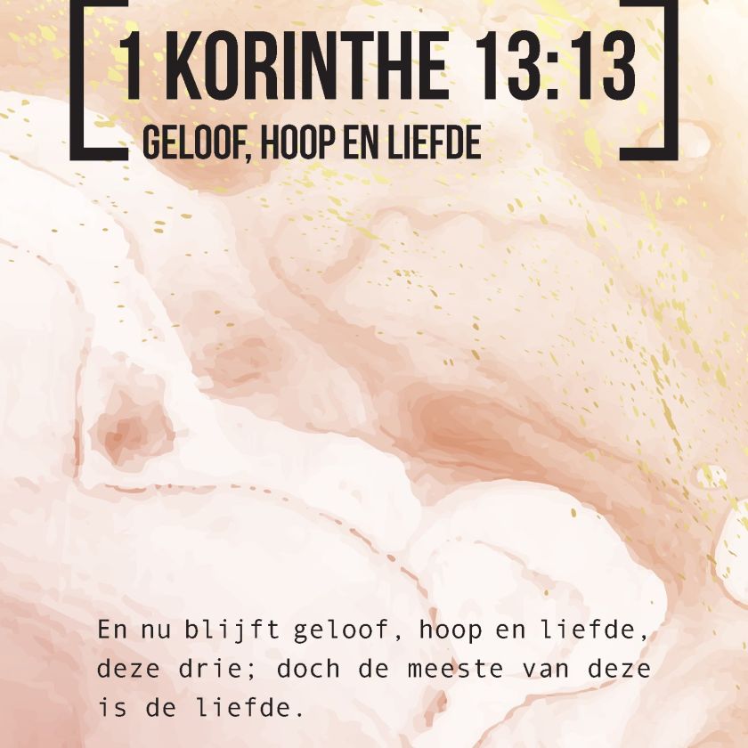 Bijbeltekstkaart '1 Korinthe 13:13' SV - MA42113 -  Interieurkaarten bij MajesticAlly