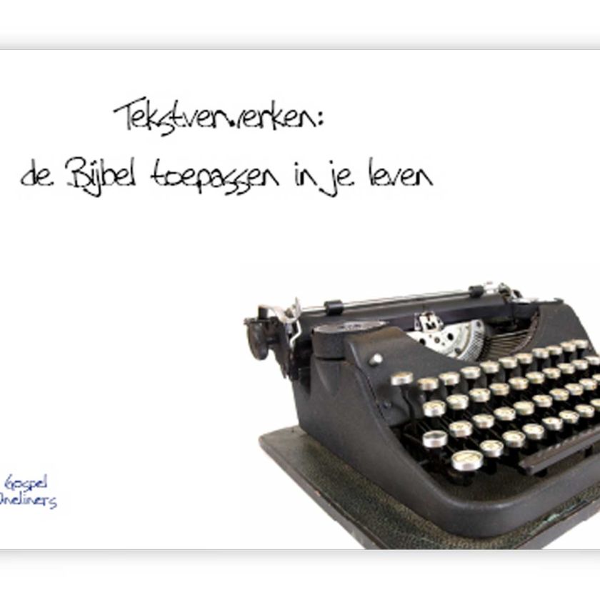 Poster A4 tekst verwerken is de bijbel toep - 46724 -  Wanddeco/posters bij MajesticAlly