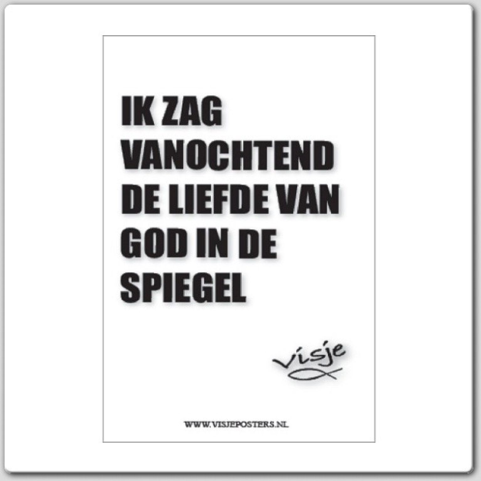 Kaart visje ik zag vanochtend de liefde - 44066 -  Visje kaarten bij MajesticAlly