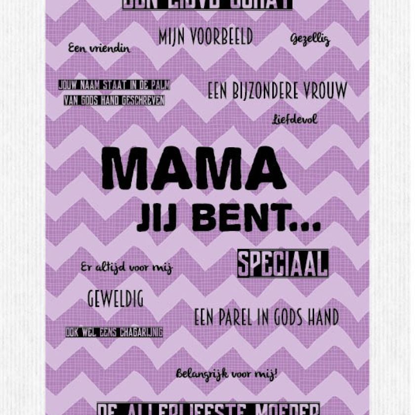 Kaart 'Mama jij bent...' - MA17005 -  Leef!  bij MajesticAlly