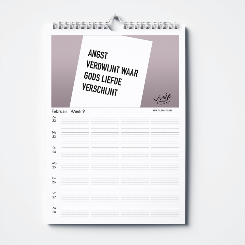 Weekplanner Visje 2026 Februari 20155ba9