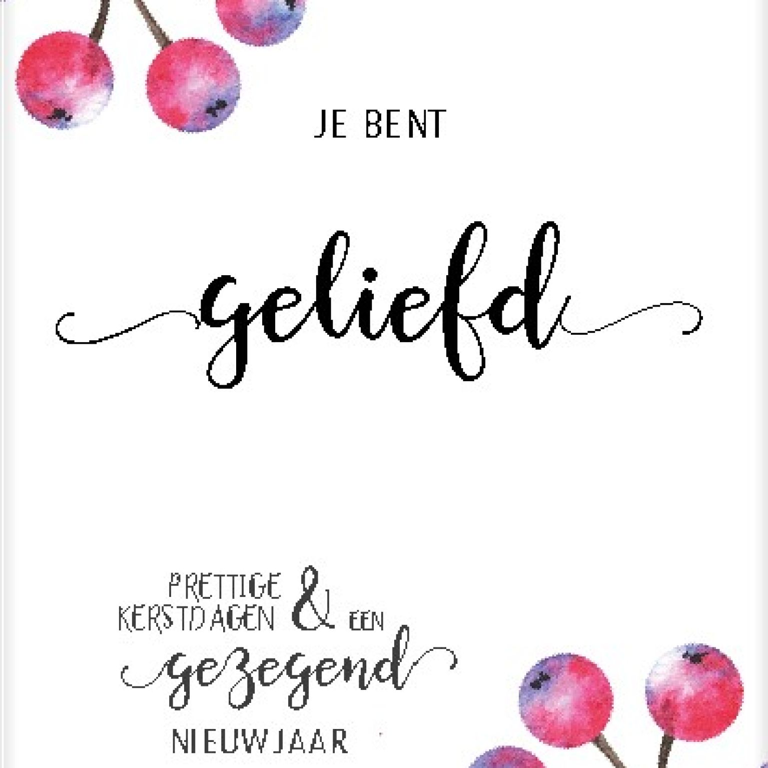 Voordeelpakje kerstkaarten 'Je bent geliefd' - 6 stuks - MA24024 -  Voordeelpakjes kerst bij MajesticAlly