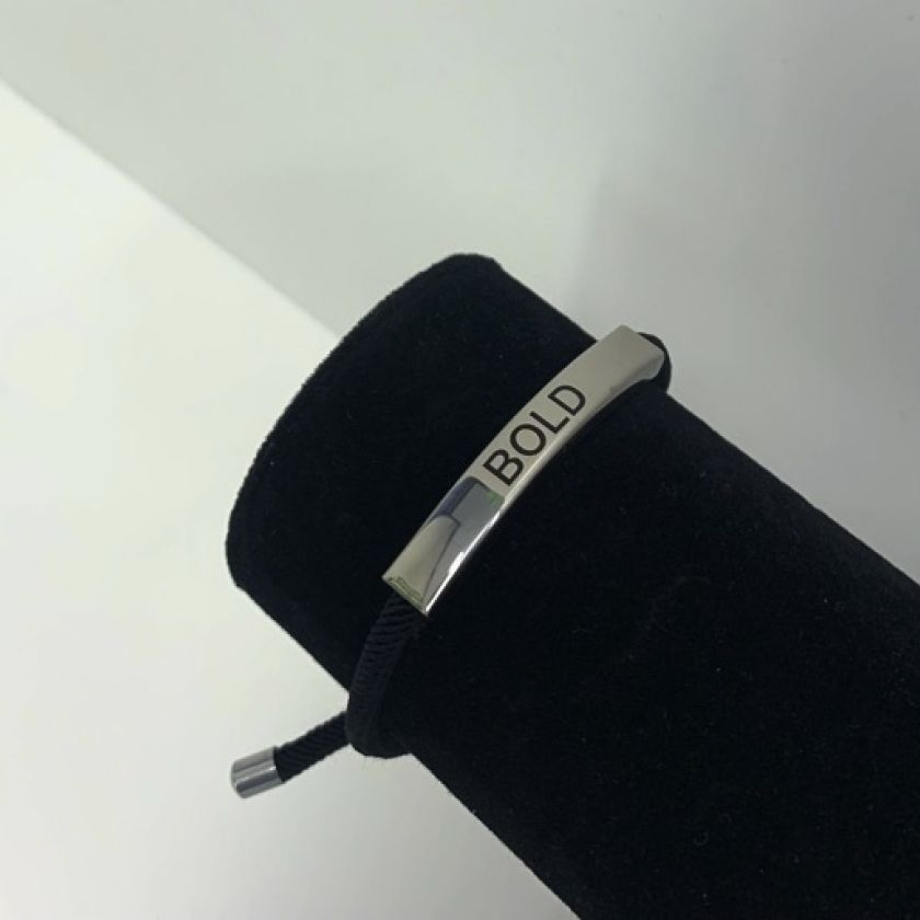 MA47617 - touwarmband Bold zwart