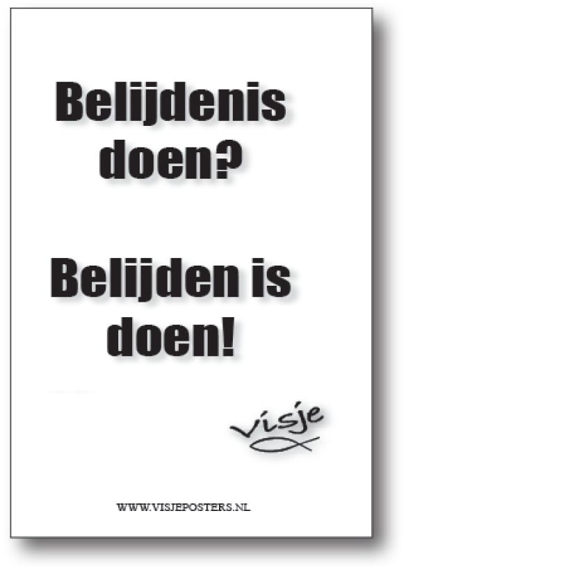 minikaart Visje 'Belijdenis doen'