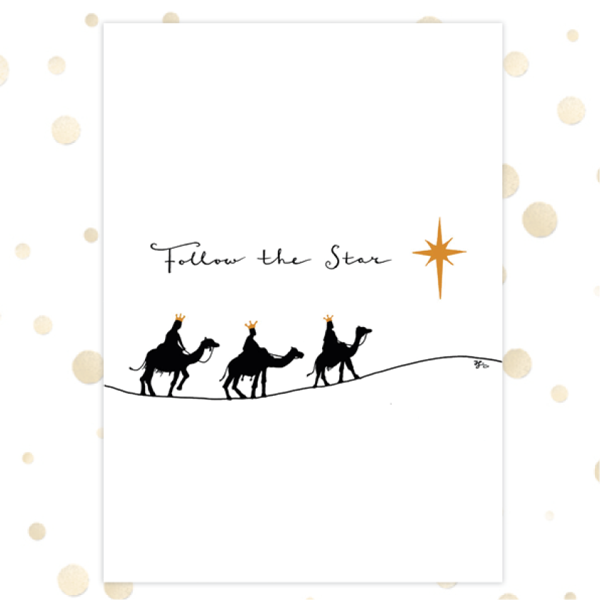 Voordeelpakje kerstkaarten  'Golden Blessings 3' - 12 stuks - MA36098 -  Voordeelpakjes kerst bij MajesticAlly