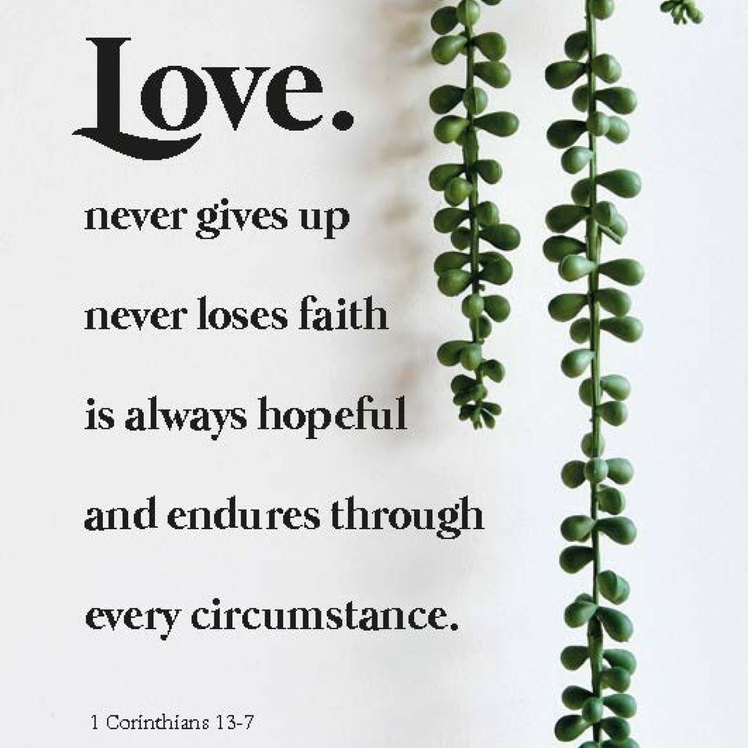 Metal Deco A3 'Love never gives up' - 552598M-A3 -  Metal Deco bij MajesticAlly