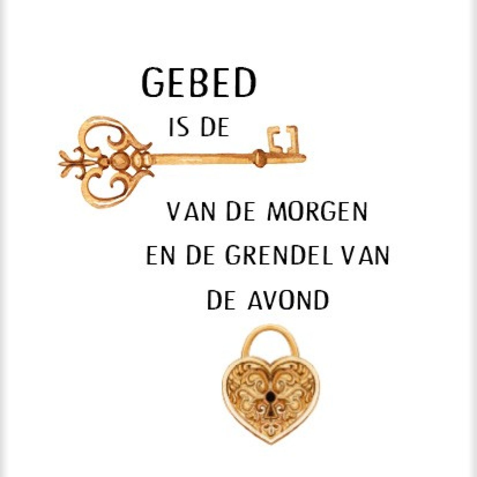 Kaart 'Gebed is de sleutel' - MA25002 -  Beautiful Day bij MajesticAlly