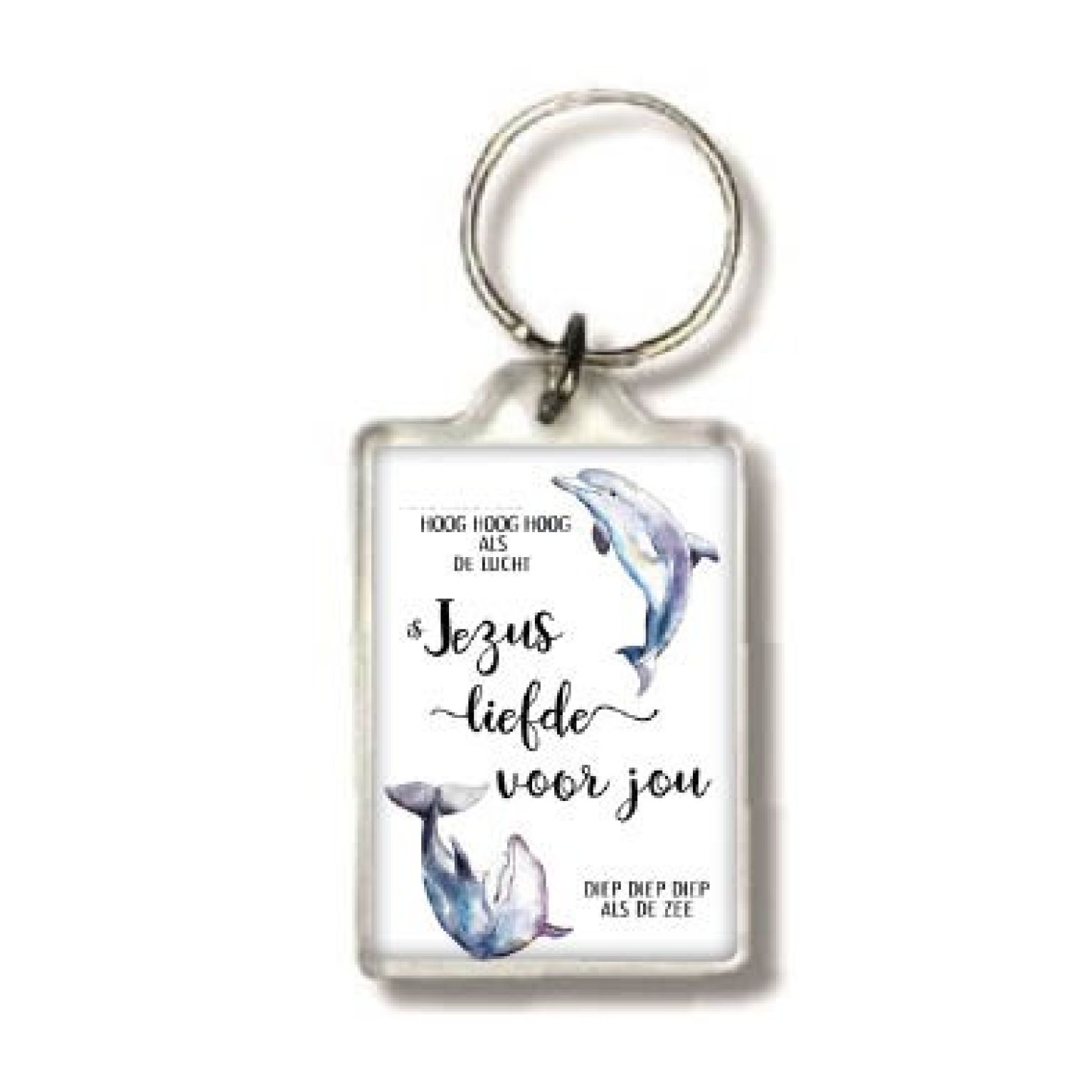 Sleutelhanger dolfijn Jezus liefde voor - MA25504 -  Beautiful Day  bij MajesticAlly
