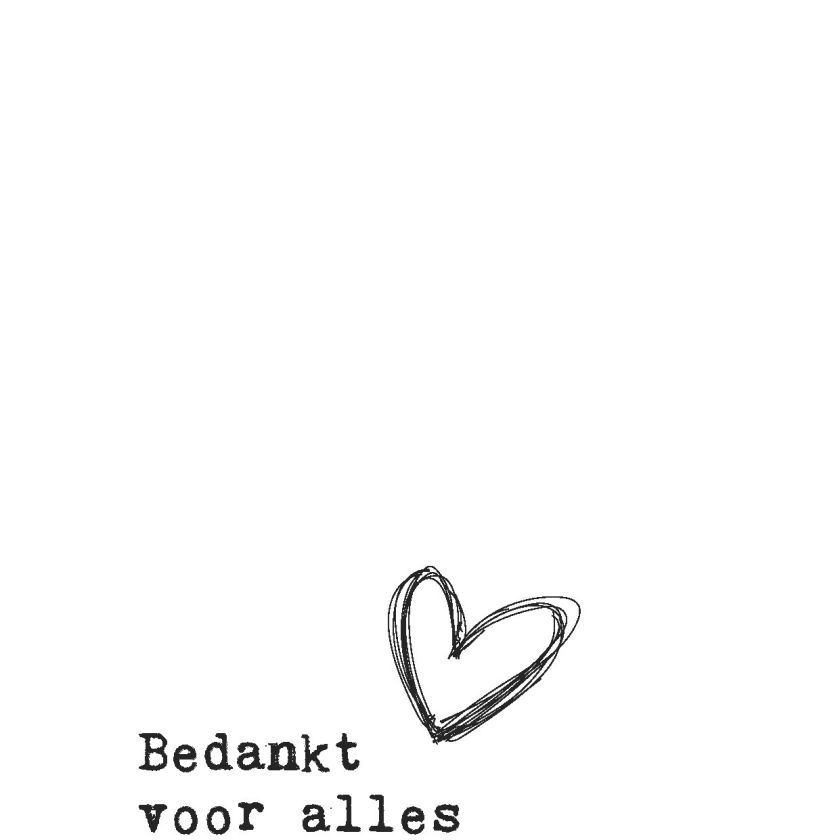 Wenskaart 'Bedankt voor alles' - MA44014 -  LUV2022 bij MajesticAlly
