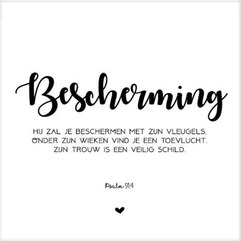 Cadeaubordje letters bescherming - MA17646 -  Cadeaubordjes klein bij MajesticAlly