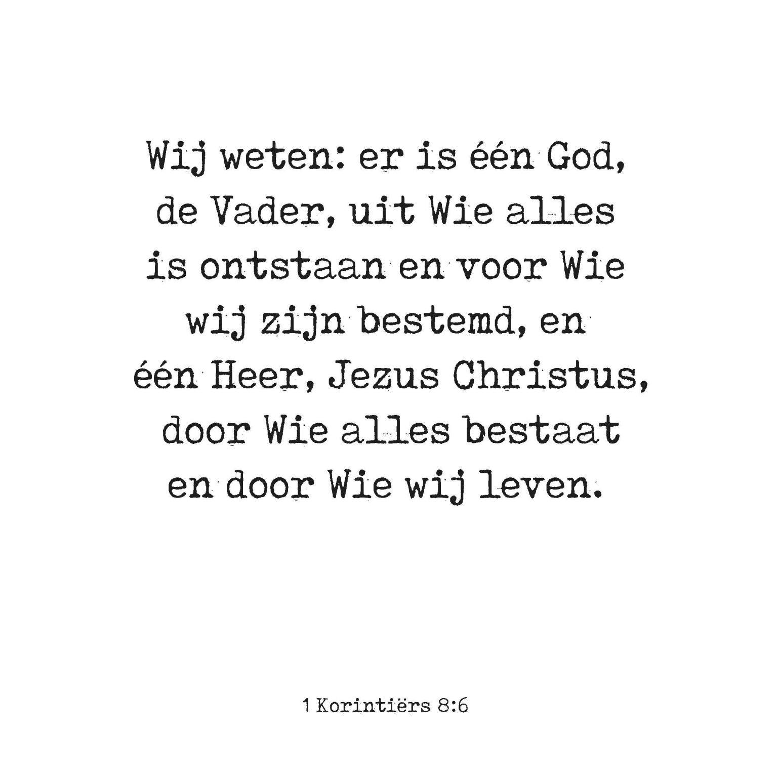 Collage Deco '1 Korintiërs 8' - 14x14 cm - MA39107 -  Wanddeco bij MajesticAlly