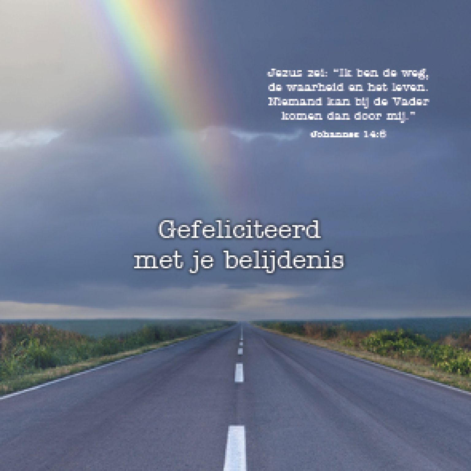 Kaart 'Belijdenis - Joh 14:6' - MA15023 -  Lifestyle bij MajesticAlly