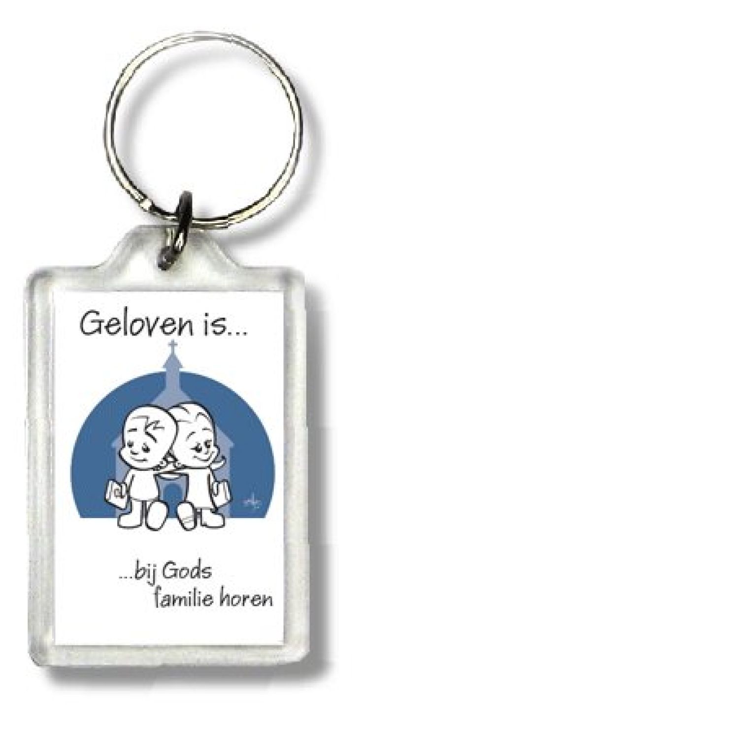 Sleutelhanger geloven is bij gods famili - 47519 -  Geloven is... bij MajesticAlly