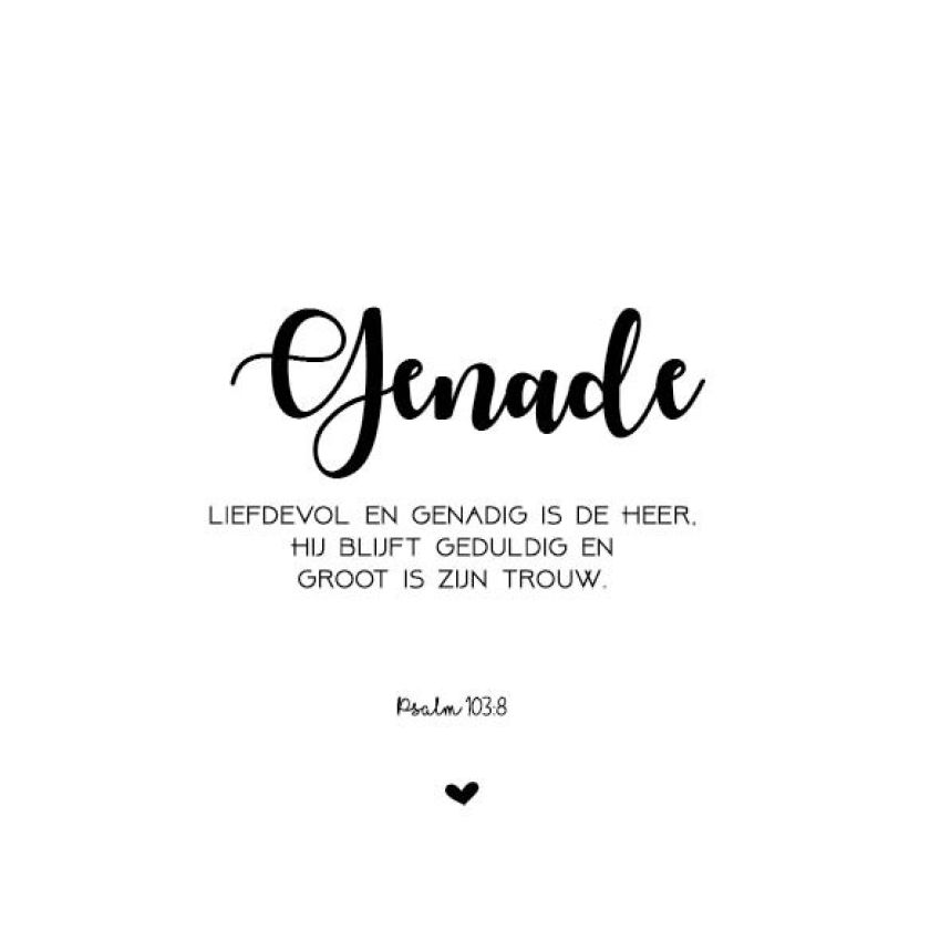 Kaart 'Genade' - MA32021 -  Words&Letters bij MajesticAlly