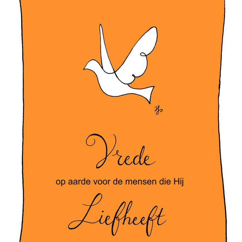 MA41314 - Kerstkaart Henrike 'Vrede op aarde'