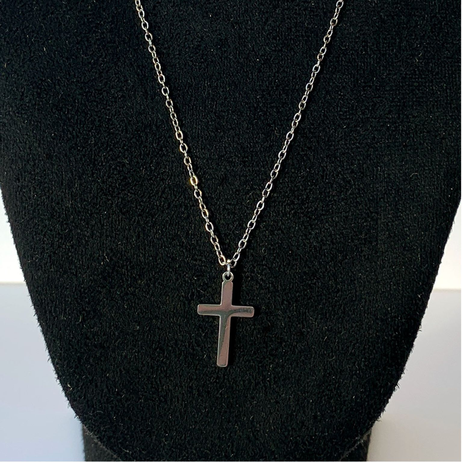 MA47019 Ketting kruisje small - zilver