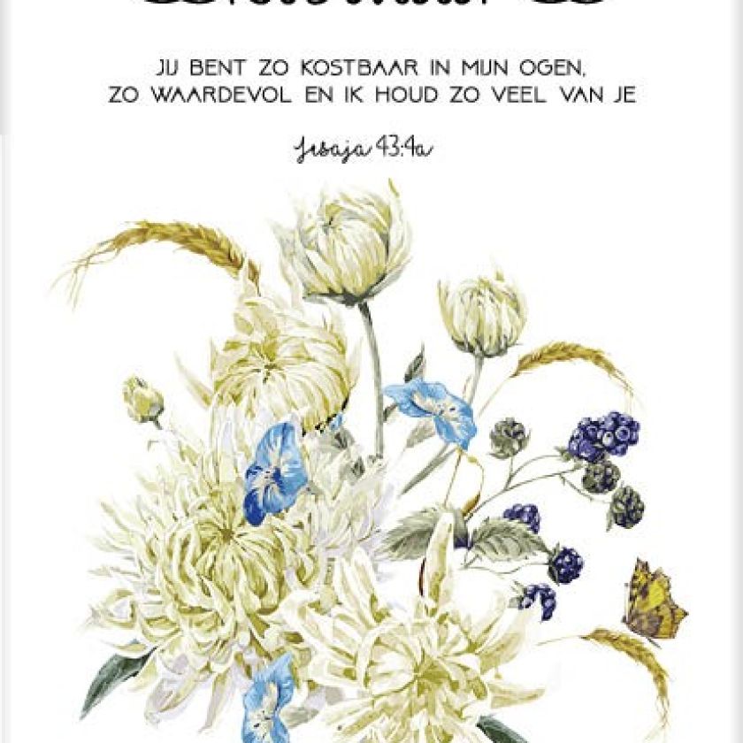 Kaart 'Kostbaar' - MA31024 -  Bloom bij MajesticAlly