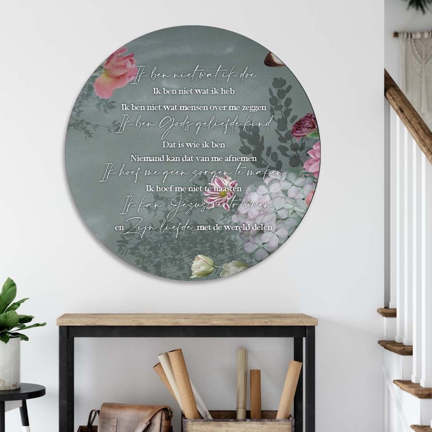 Muurcirkel 'Gods geliefde kind' - 100 cm - MA39426 -  Muurcirkels - 100 cm bij MajesticAlly