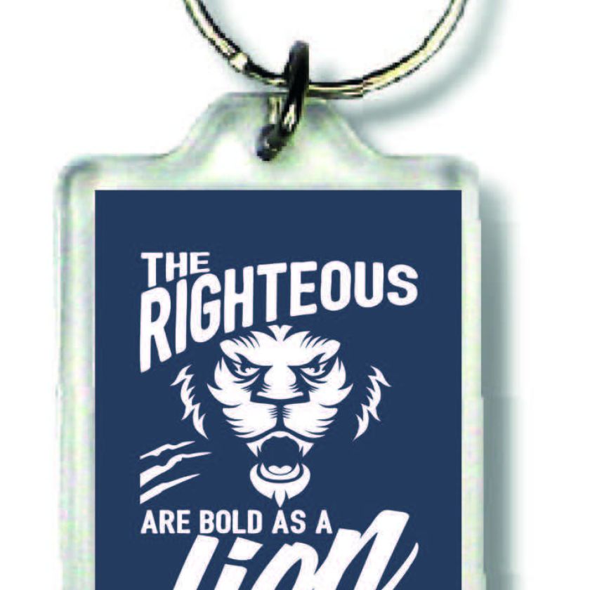 Sleutelhanger the righteous are bold - MA23034 -  Bible Verses bij MajesticAlly
