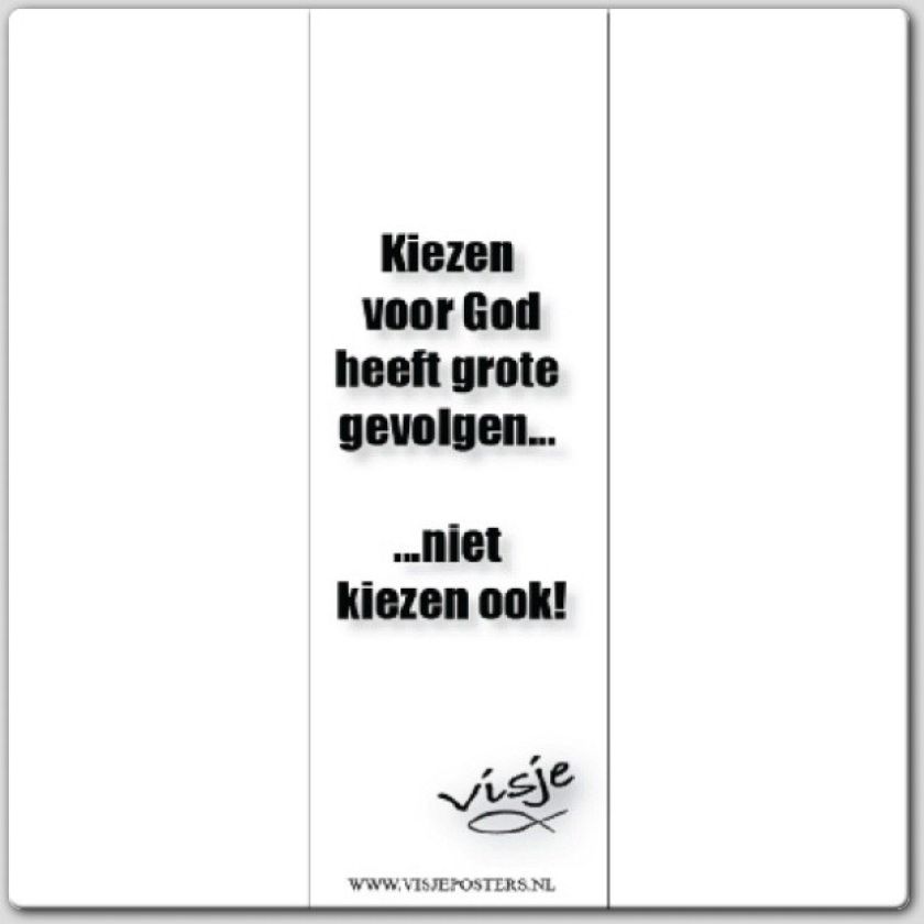 Boekenlegger visje kiezen voor God heeft - 44883 -  Visje bij MajesticAlly