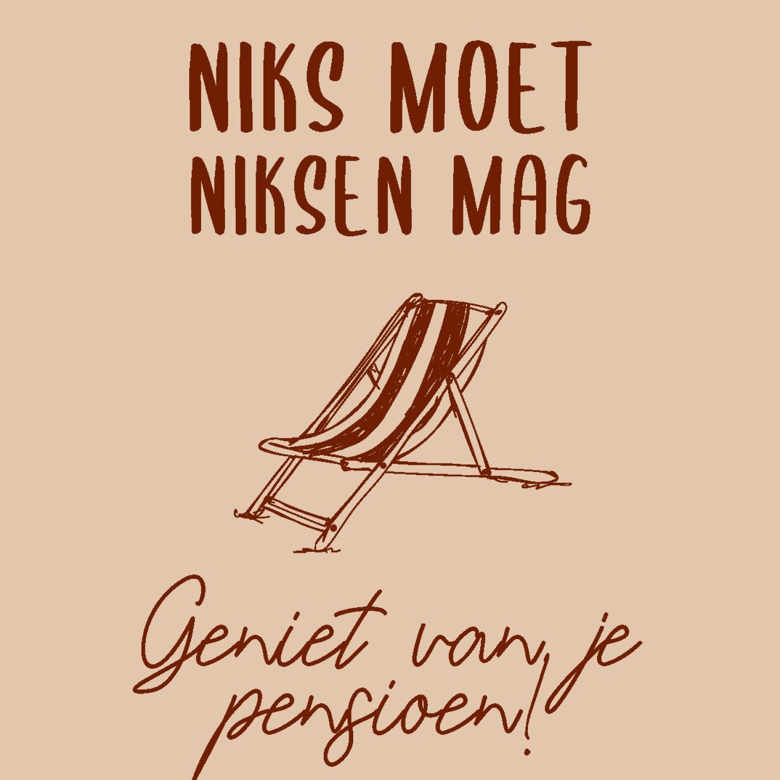 Wenskaart 'Geniet van je pensioen' - MA44029 -  LUV2022 bij MajesticAlly