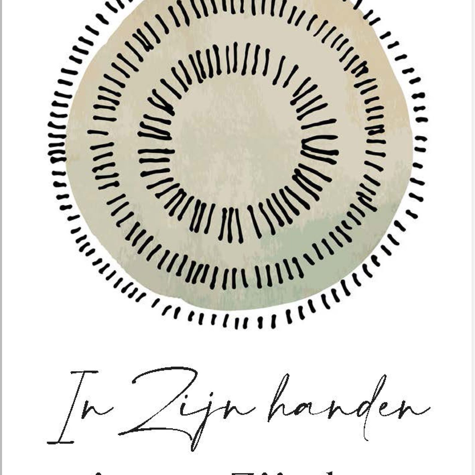 MA55214 Minikaartje 'In Zijn handen'